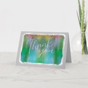 Cartão De Agradecimento obrigado nota carta elegante aquarela arte