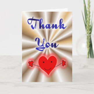 Cartão De Agradecimento Obrigado. Obrigados adoram coração. Cuidando. Apre