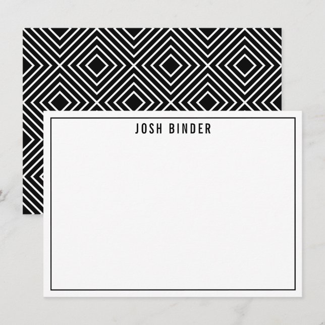 Cartão De Agradecimento OBRIGADO OBSERVAR o moderno nome mínimo branco pre (Frente/Verso)