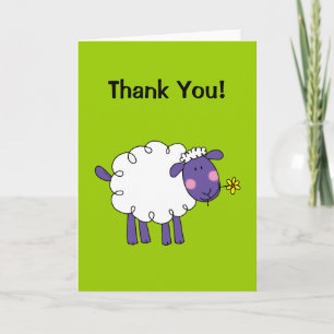 Cartão De Agradecimento Obrigado! (ovinos)