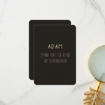 Obrigado Padrinho de casamento