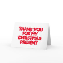 Obrigado para meu presente de Natal