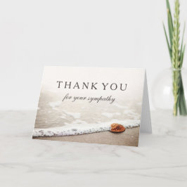 Cartão De Agradecimento Obrigado para seu Seashell da simpatia | em uma