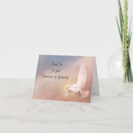 Cartão De Agradecimento Obrigado para sua expressão da simpatia