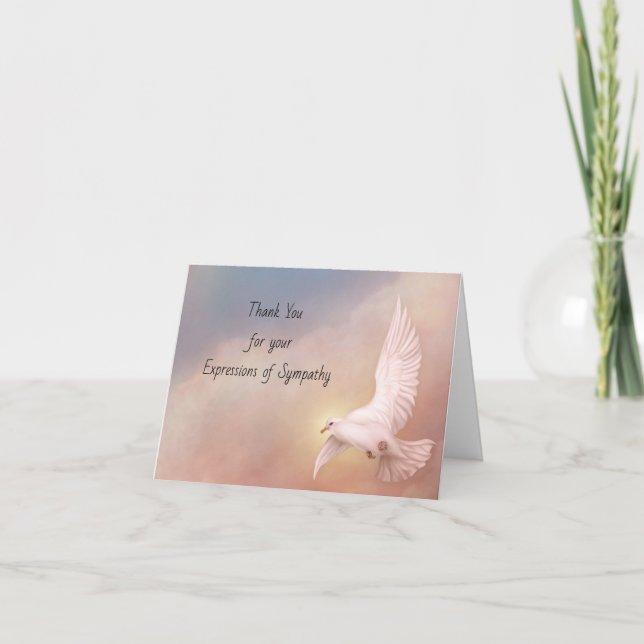 Cartão De Agradecimento Obrigado para sua expressão da simpatia (Frente)