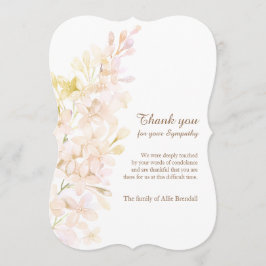 Cartão De Agradecimento Obrigado Pastel do falecimento dos Lilacs da