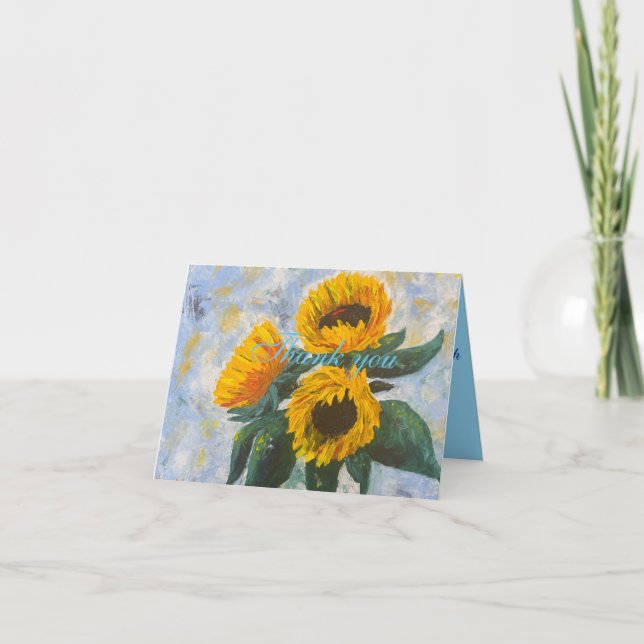 Cartão De Agradecimento Obrigado pela arte (Frente)