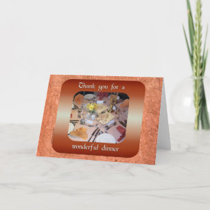 Cartão De Agradecimento Obrigado pela Janta