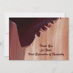 Cartão De Agradecimento Obrigado pela placa de nota de Abstrato Canyon de