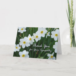 Cartão De Agradecimento Obrigado pela simpatia, Narciso Flowers.