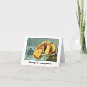 Cartão De Agradecimento Obrigado pela sua hospitalidade