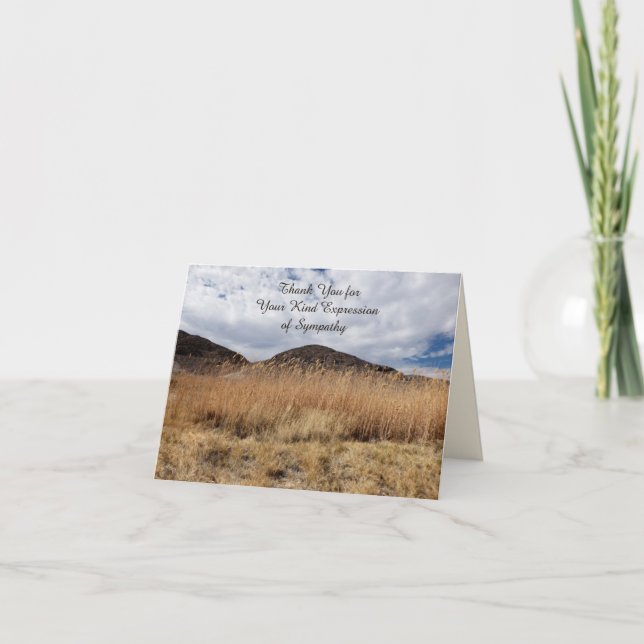 Cartão De Agradecimento Obrigado pela sua simpatia, Gentil Breeze (Frente)