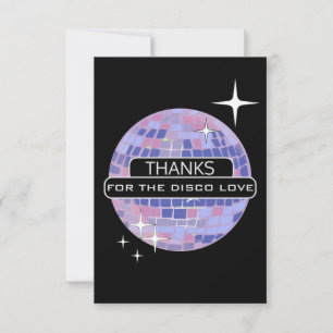 Cartão De Agradecimento OBRIGADO Pelo Amor Disco Bolo de Aniversário Paste