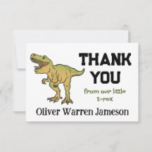 Obrigado pelo aniversário do menino do dinossauro 