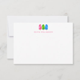 Cartão De Agradecimento Obrigado pelo Chá de Bebê Popsicle