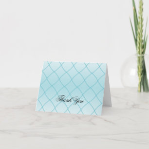 Cartão De Agradecimento Obrigado pelo padrão de diamante azul aqua