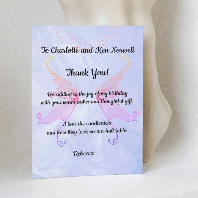 Cartão De Agradecimento Obrigado pelo presente (Criador carregado)