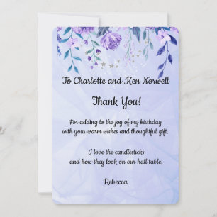 Cartão De Agradecimento Obrigado pelo presente