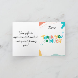 Cartão De Agradecimento Obrigado pelo presente do bebê!