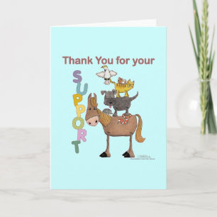 Cartão De Agradecimento Obrigado pelo seu apoio