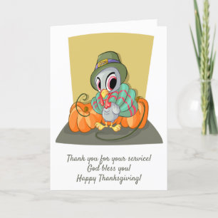 Cartão De Agradecimento Obrigado pelo seu serviço