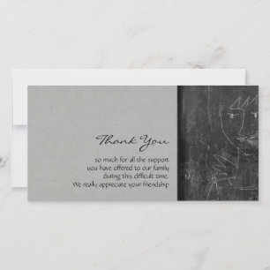 Cartão De Agradecimento Obrigado pequeno da simpatia do desenho da crianç