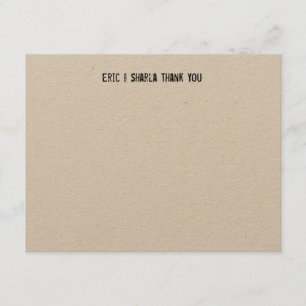 Cartão De Agradecimento Obrigado personalizado grande captura dos amantes