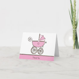 Cartão De Agradecimento Obrigado Personalizável - Menina