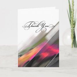 Cartão De Agradecimento Obrigado. Pintura de Abstrato moderno