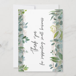 Cartão De Agradecimento Obrigado por apoiar as pequenas empresas 