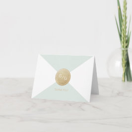 Cartão De Agradecimento Obrigado por casamento minimalista moderno editáve