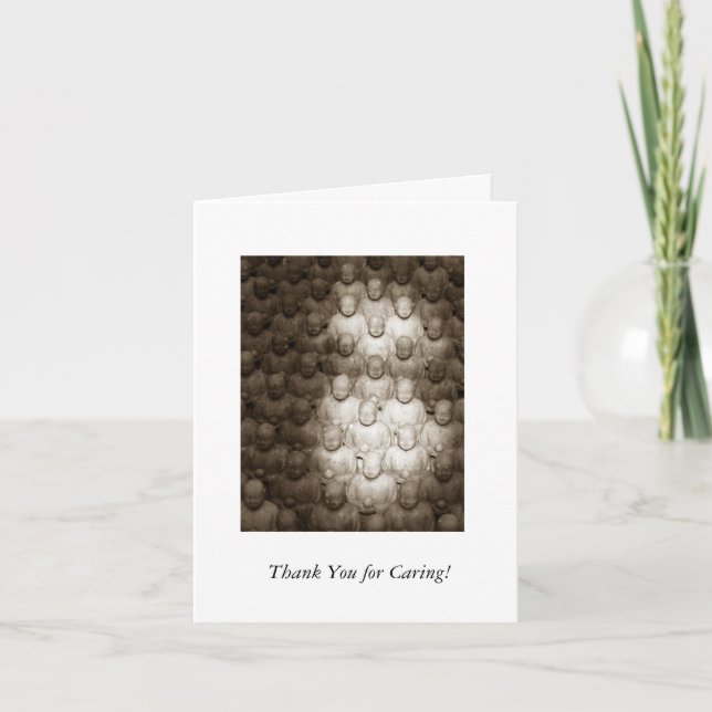 Cartão De Agradecimento Obrigado por cuidar (para outros) (Frente)