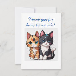 Cartão De Agradecimento Obrigado Por Estar Do Meu Lado