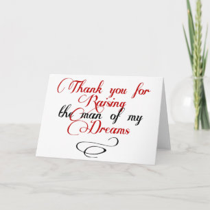 Cartão De Agradecimento Obrigado por levantar o homem dos meus sonhos.