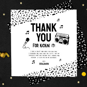Cartão De Agradecimento Obrigado por me picar com o Hip Hop dos anos 90