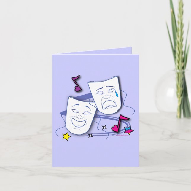 Cartão De Agradecimento Obrigado por participar do meu desempenho de drama (Frente)