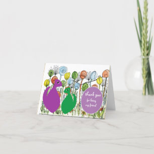 Cartão De Agradecimento Obrigado por ser meu amigo