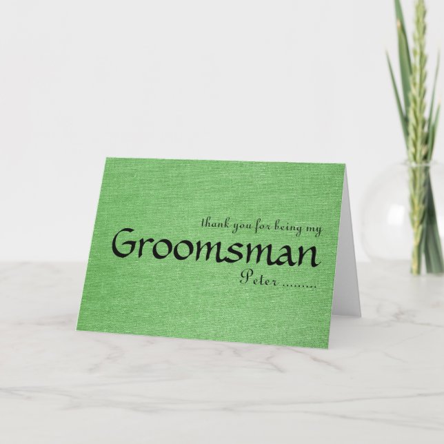 Cartão De Agradecimento Obrigado por ser meu Padrinho (Frente)