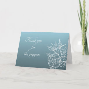 Cartão De Agradecimento Obrigado Por Sua Oração De Desenho De Flor.