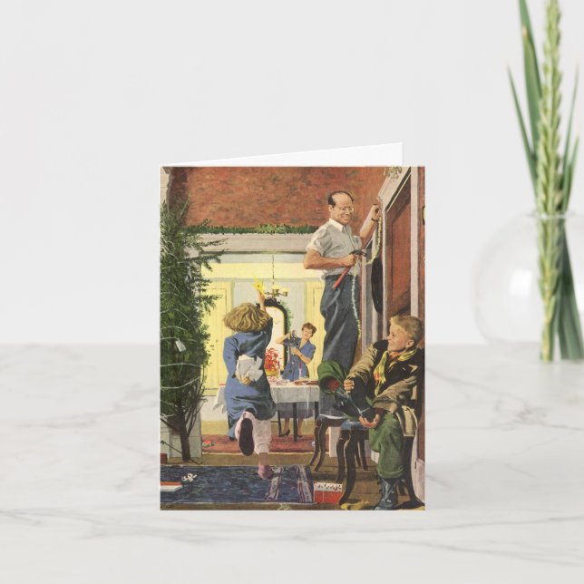 Cartão De Agradecimento Obrigado por um Natal Antigo (Frente)