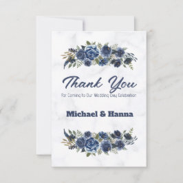 Cartão De Agradecimento Obrigado por Vir ao Nosso Casamento