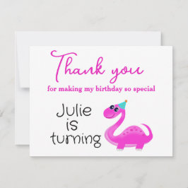 Cartão De Agradecimento Obrigado por vir no meu aniversário