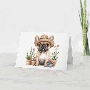 Cartão De Agradecimento Obrigado Potes De Flor Franceses Para Jardinagem D
