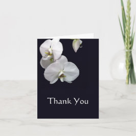 Cartão De Agradecimento Obrigado que branco das orquídeas você nota