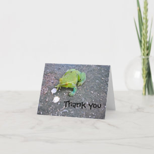 Cartão De Agradecimento Obrigado que de Froggie você nota