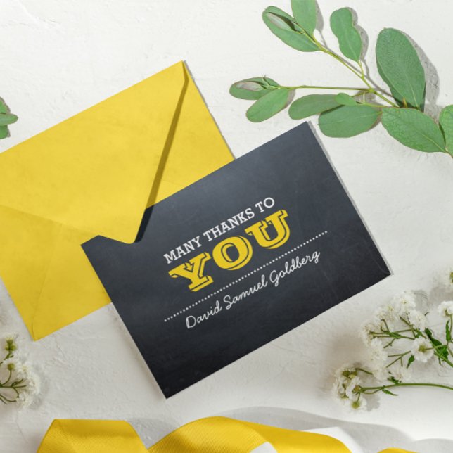 Cartão De Agradecimento Obrigado que de Mitzvah do bar Dourado do quadro (Criador carregado)