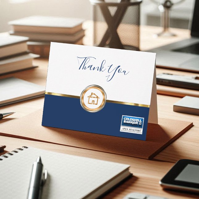 Cartão De Agradecimento Obrigado que dos bens imobiliários você anula (Criador carregado)