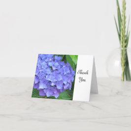 Cartão De Agradecimento Obrigado roxo do Hydrangea você