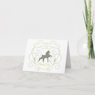 Cartão De Agradecimento Obrigado Saddlebred prudente