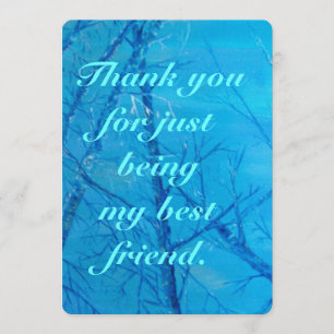 Cartão De Agradecimento Obrigado sendo um amigo